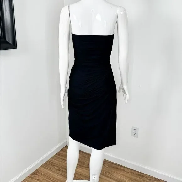 Chiara Boni Elegant Black Strapless Dress - Picture 8 of 12